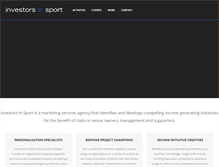 Tablet Screenshot of investorsinsport.com